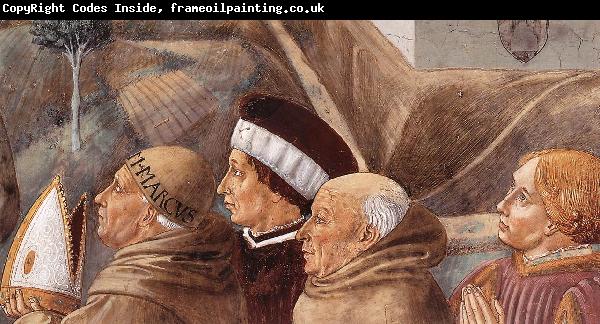 GOZZOLI, Benozzo Scenes from the Life of St Francis (detail of scene 7, south wall) gh